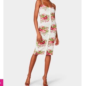 Betsy Johnson Snap Button Vintage Inspired Bodycon Dress